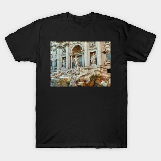 Trevi Fountain Rome (Fontana di Trevi) T-Shirt by stuartchard